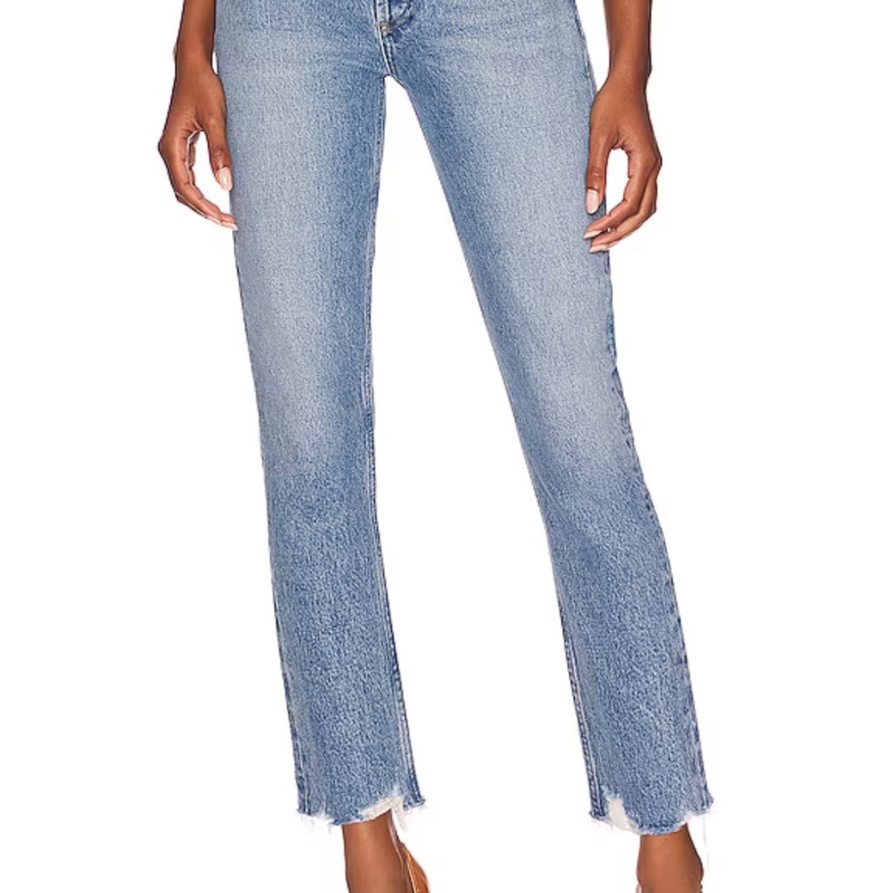 Agolde Riley High Rise Straight Crop - Picture 13 of 16